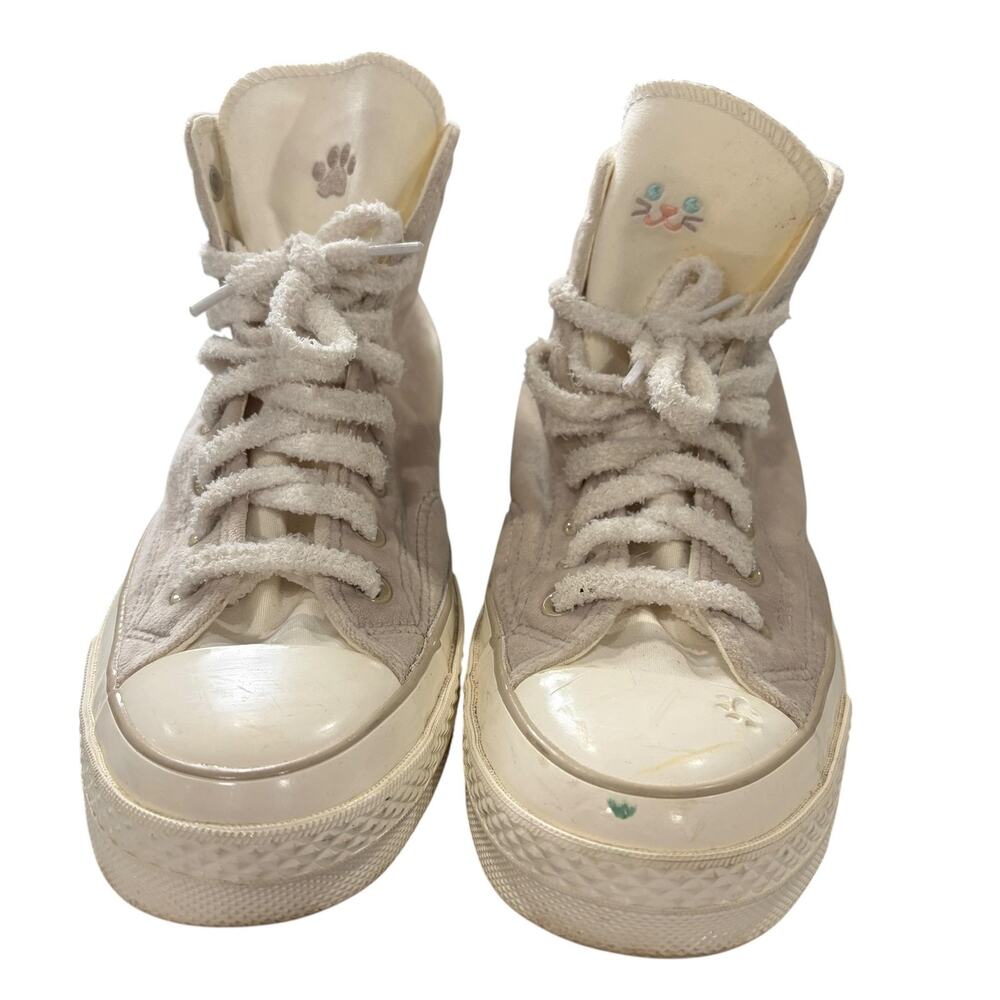 Converse Chuck Taylor All Star Shoes Mens Size 9 Beige Cat High Top A08160C - Picture 2 of 11